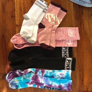 5 pairs PINK sock bundle